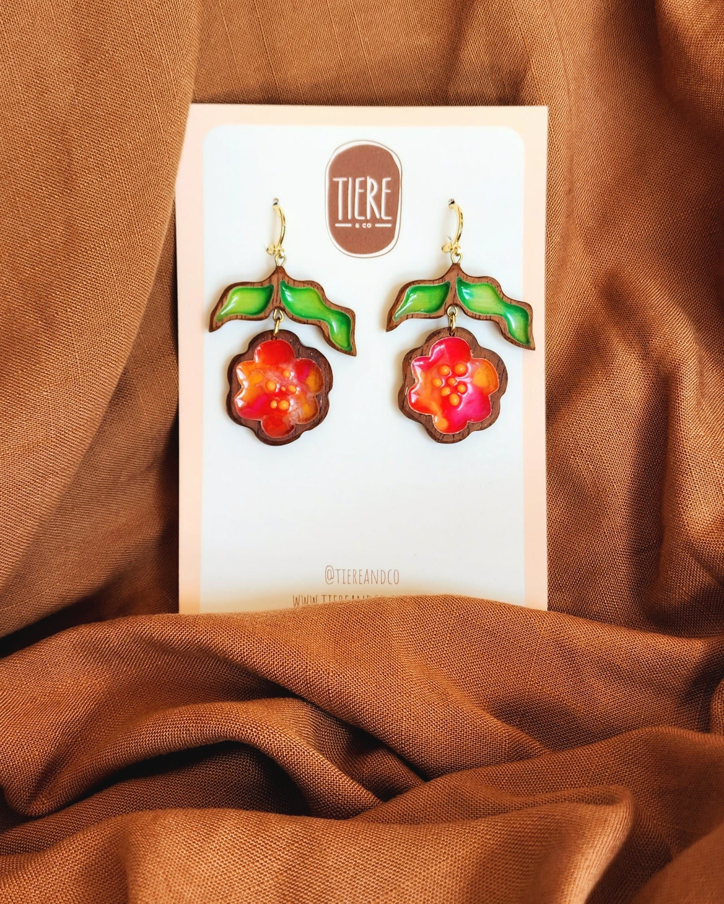 Flower Child I - Mixed Red