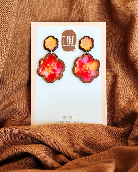 Flower Child II - Mixed Red